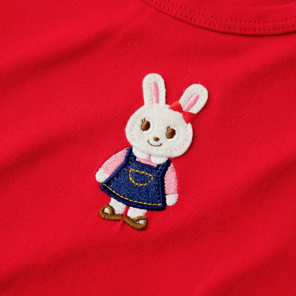 T-SHIRT MANCHES LONGUES ROUGE USAKO – Image 4