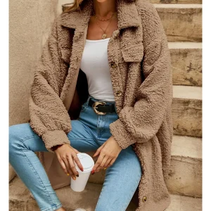 Léa - Cardigan Long Manteau Confortable Élégant Femme