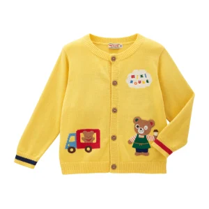 CARDIGAN COTON JAUNE PUCCI