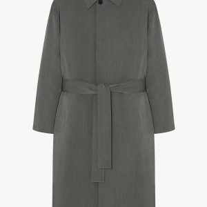 Tarian Coat in Silk and Virgin Wool
