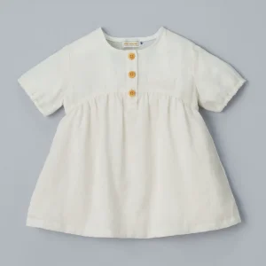 ROBE BLANCHE GOLD LABEL EN LIN