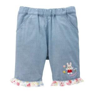 PANTALON COTON BLEU PRINTEMPS USAKO