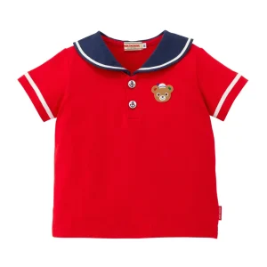 T-SHIRT ROUGE COL MAIN PUCCI