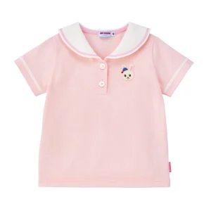 T-SHIRT ROSE COL MARIN USAKO