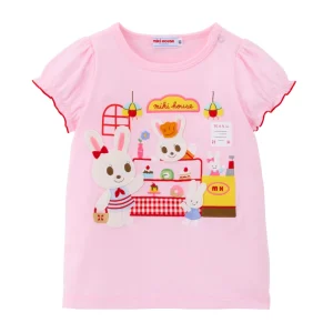 T-SHIRT ROSE PIQUE-NIQUE USAKO