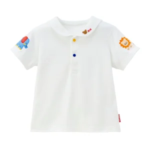 T-SHIRT POLO BLANC MIKI HOUSE