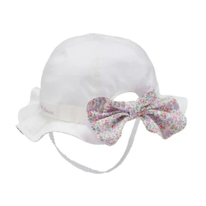 CHAPEAU ÉTÉ BLANC MOTIF LIBERTY