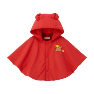 MANTEAU CAPE À CAPUCHE ROUGE PUCCI