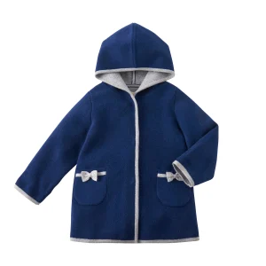 MANTEAU EN CASHMERE BLEU MARINE