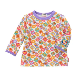 T-SHIRT MANCHES LONGUES MULTICOLORE ANIMAUX