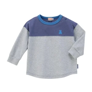 T-SHIRT OURSON BICOLORE MANCHES LONGUES