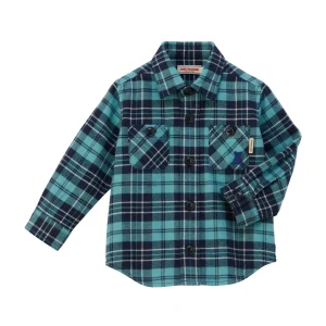 CHEMISE BLEUE À CARREAUX MIKI HOUSE