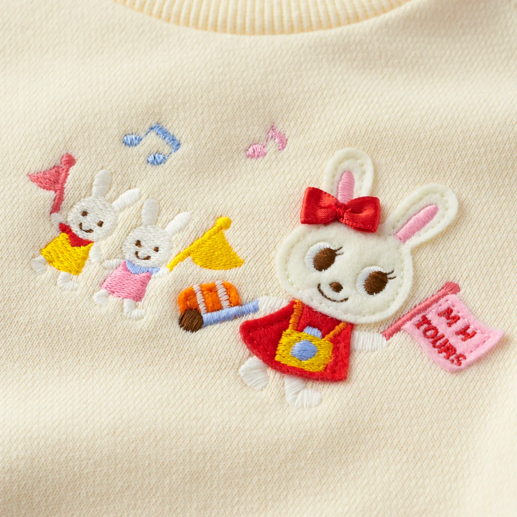 SWEAT USAKO CRÈME ROSE – Image 5