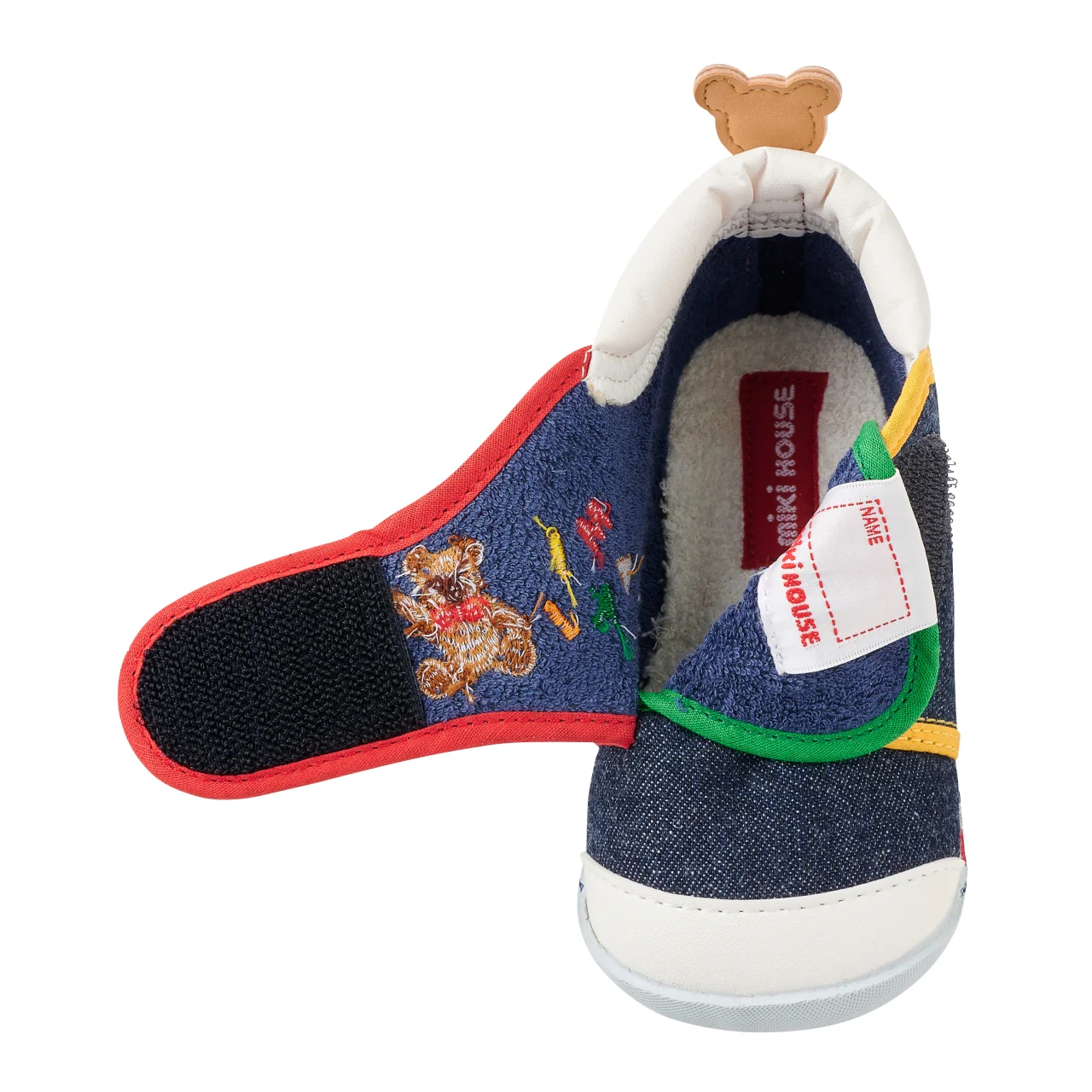 CHAUSSURES PREMIER PAS DENIM MIKI HOUSE COLORÉ – Image 7