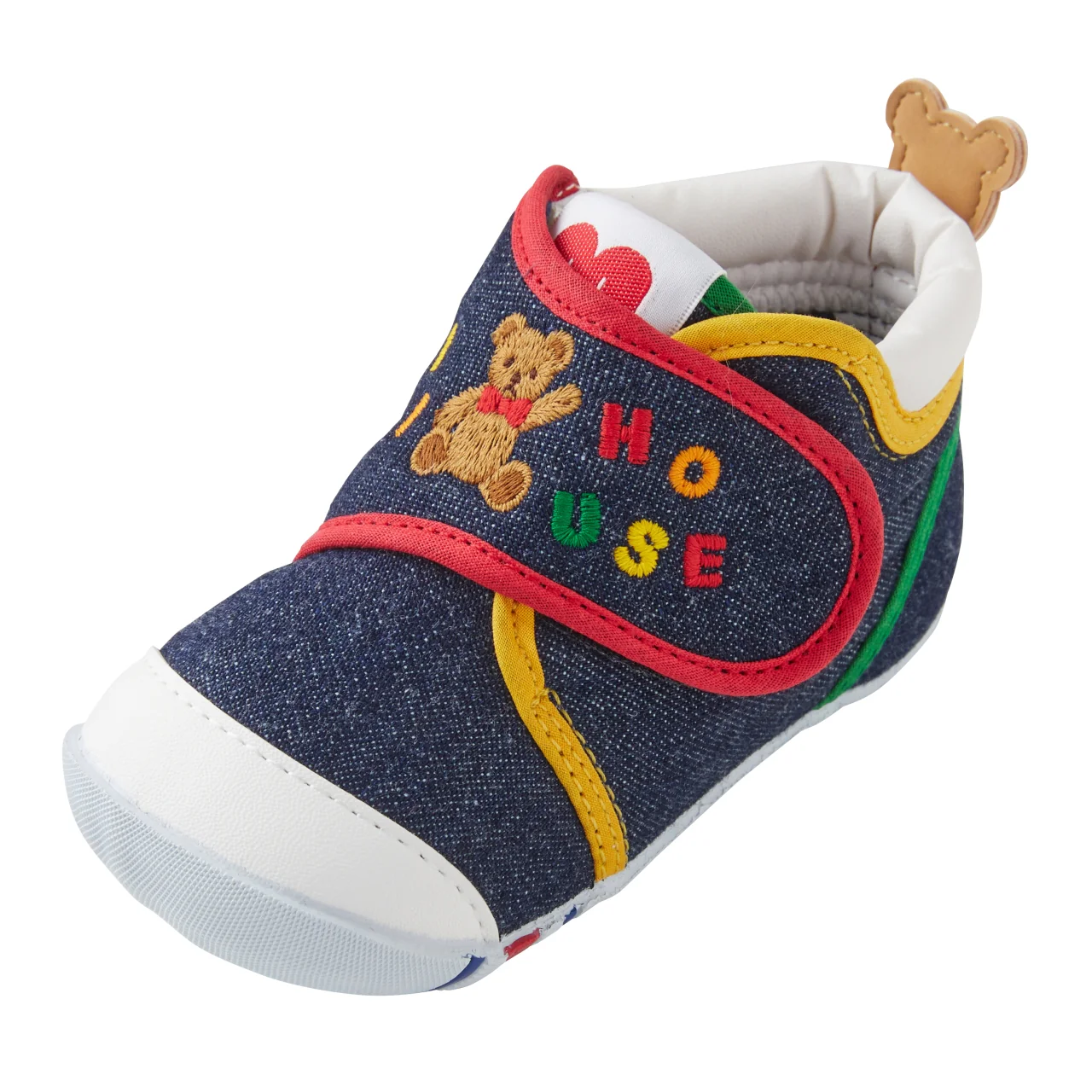CHAUSSURES PREMIER PAS DENIM MIKI HOUSE COLORÉ – Image 8