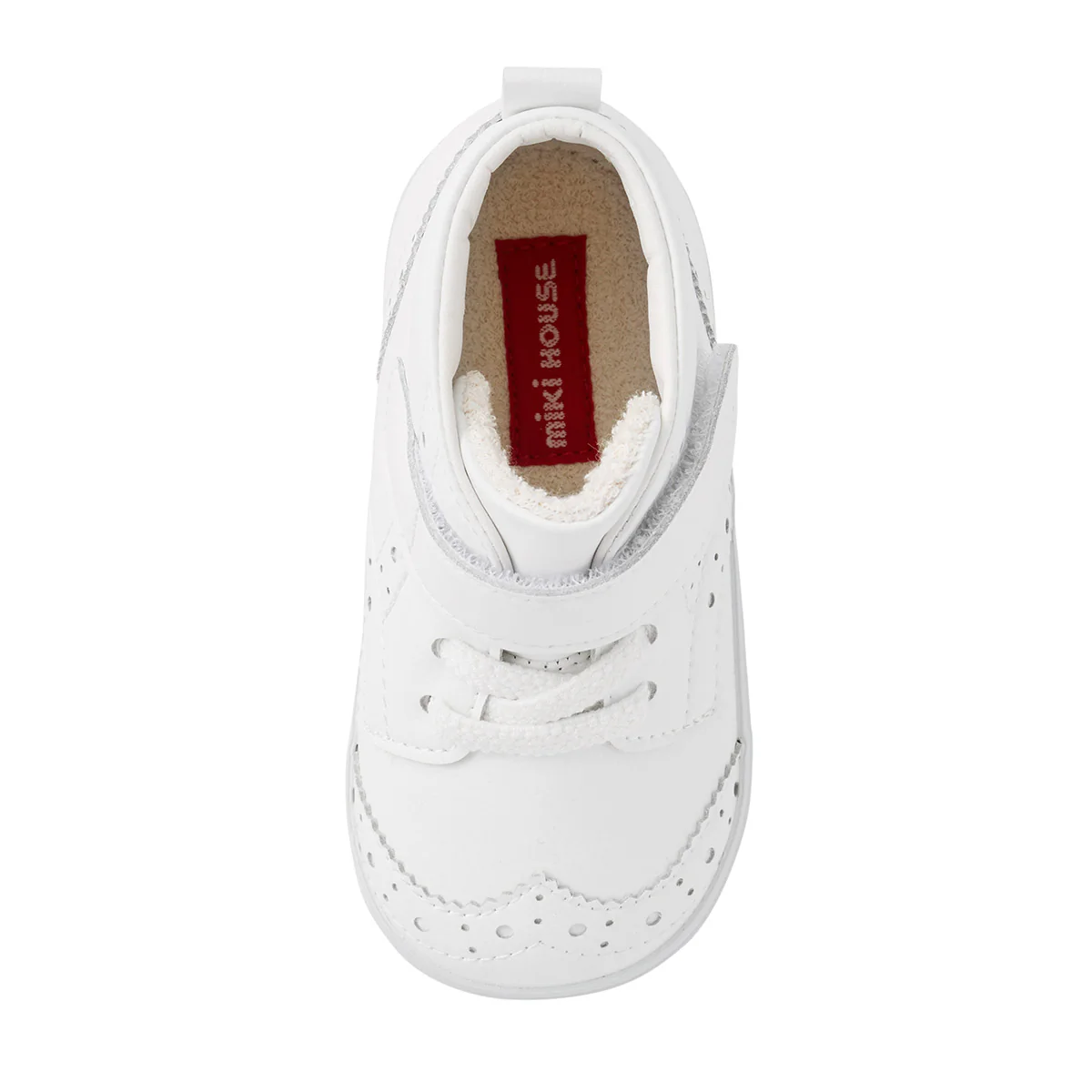 CHAUSSURES MONTANTES BLANCHES EN CUIR – Image 3