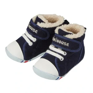 CHAUSSURES PREMIERS PAS BLEUES FOURRÉES