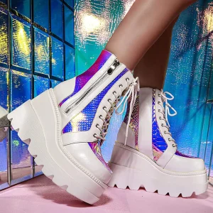 Plateforme chaussure gothique