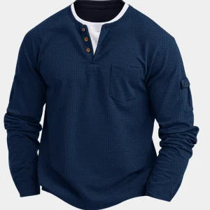 Louis - T-shirt manches longues homme au style décontracté
