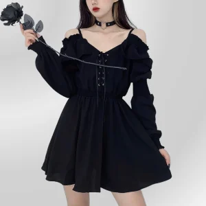Robe Gothique Manches Longues