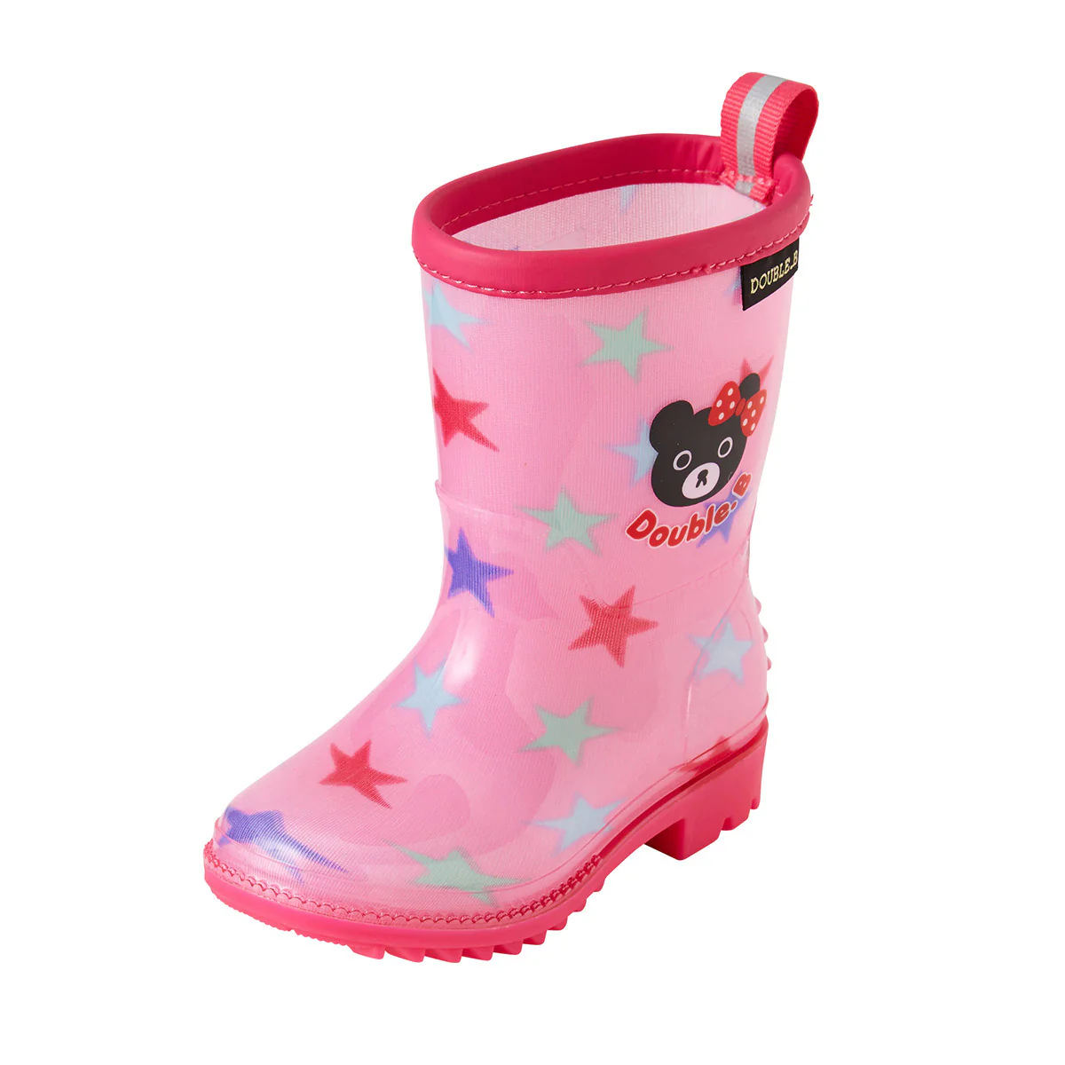 BOTTES DE PLUIE ROSES MOTIF ÉTOILE DOUBLE B – Image 7