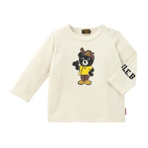 T-SHIRT MANCHES LONGUES IVOIRE DOUBLE B