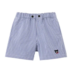 BERMUDA DOUBLE B À RAYURES BLEUES