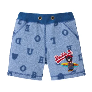 SHORT BLEU DOUBLE B