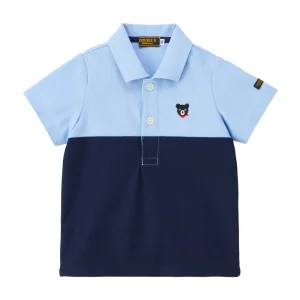POLO BICOLORE BLEU DOUBLE B
