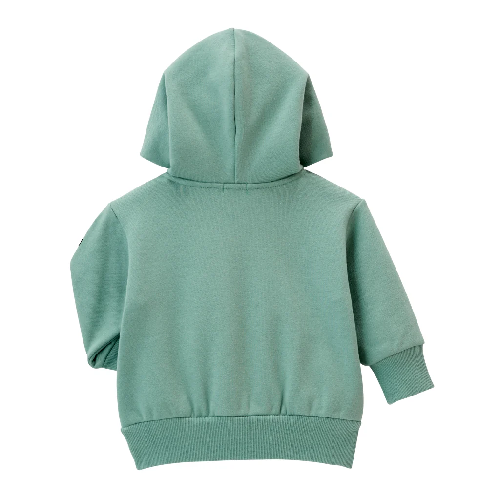 SWEAT À CAPUCHE VERT CLAIR DOUBLE B MIKI HOUSE – Image 2