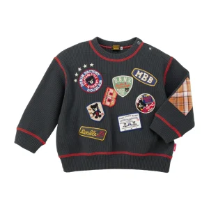 SWEAT SHIRT DOUBLE B NOIR