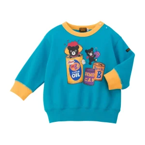 SWEAT SHIRT DOUBLE B TURQUOISE AVEC CONSERVES