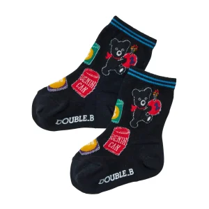 CHAUSSETTES DOUBLE B NOIRES DYNAMITE