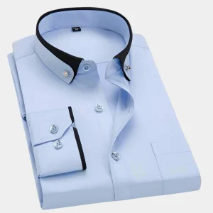 Léo - Chemise Classique Manches Longues Homme