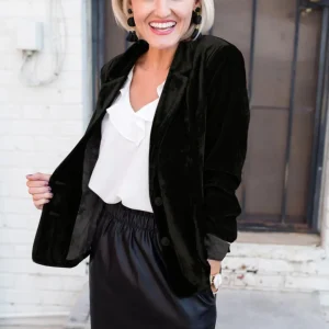 Odile - Blazer femme velours
