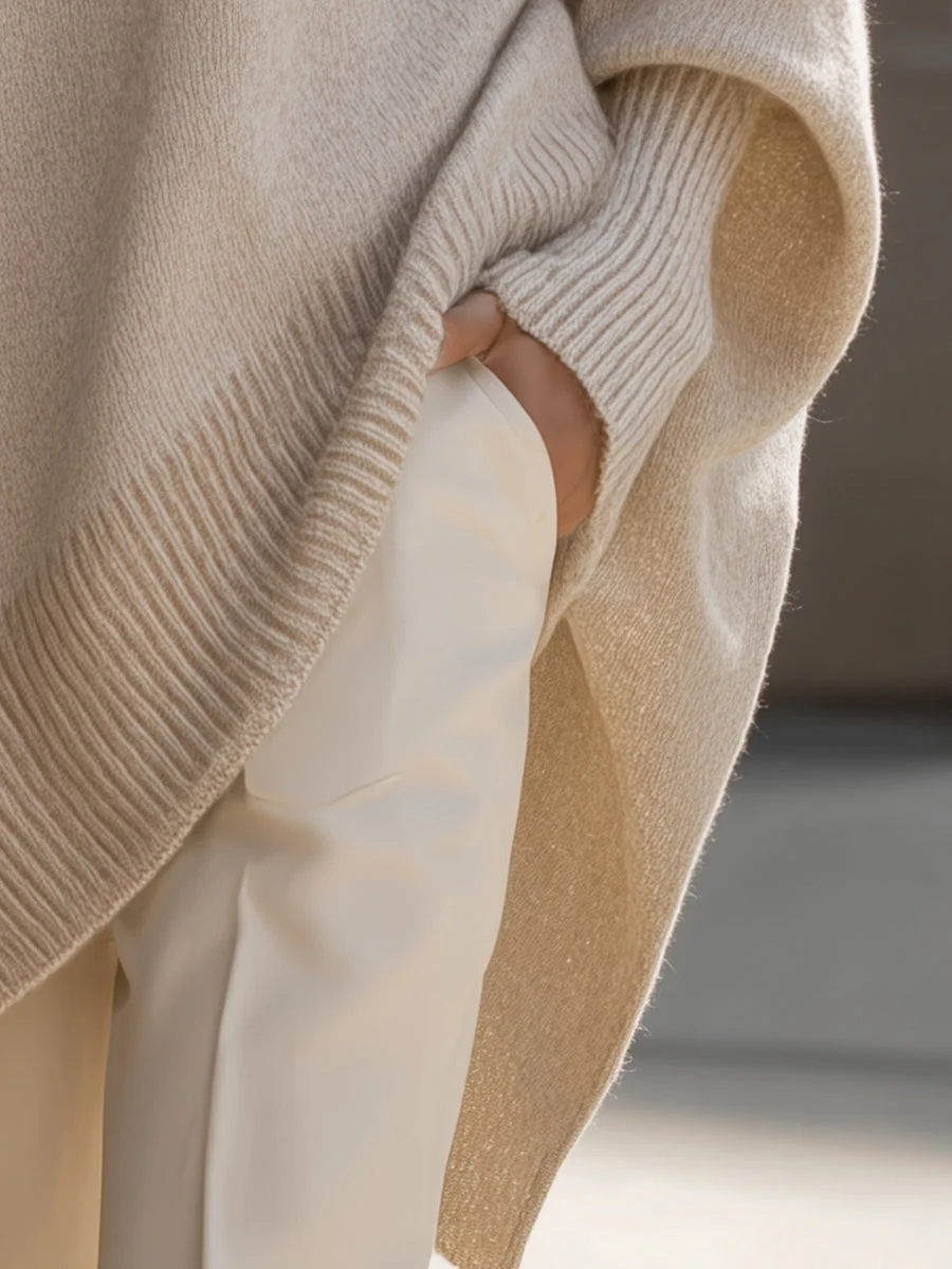Maya – Poncho oversize femme élégant – Image 5