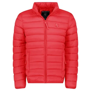 Canadian Peak Amitaleak Homme - Blouson Matelassé avec Zip Badge ROUGE