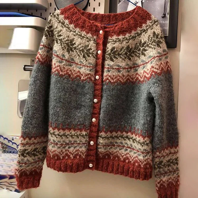 Olivia - Cardigan vintage automne femme