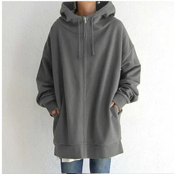 Olivia - Cardigan automne à capuche femme