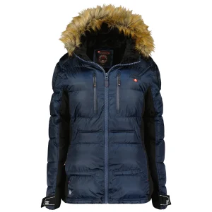 Canadian Peak Bersileak Femme - Parka longue capuche MARINE