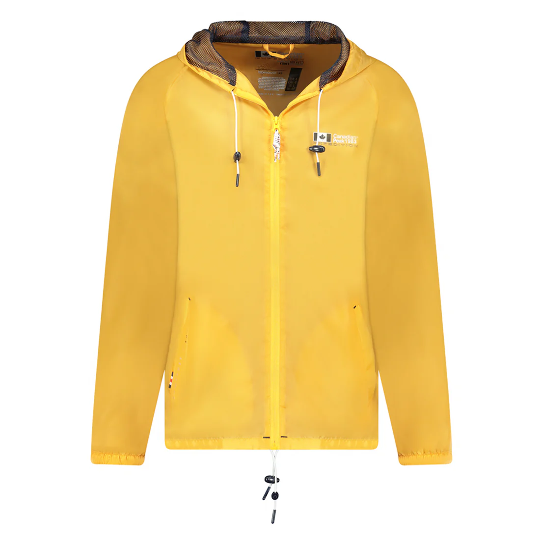 Canadian Peak Boateak Homme - Veste Coupe-Vent Moderne Printemps MOUTARDE