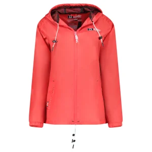 Canadian Peak Boateak Lady - Veste Coupe-Vent Moderne Printemps ROUGE