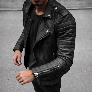Jules - Veste En Cuir De Haute Pour Hommes