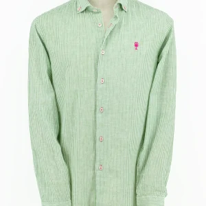 Chemise Rayée en Lin