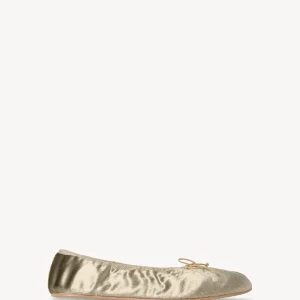 Round Ballet Flat in Velvet