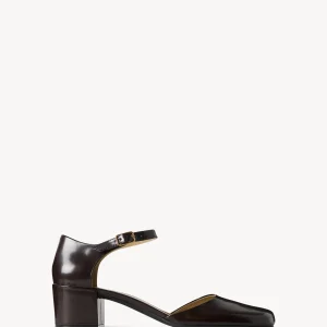 Penelope Ankle Strap Heel in Leather