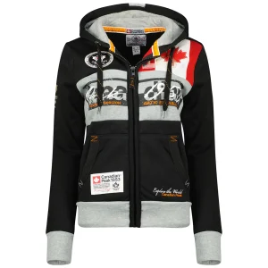 Canadian Peak Face Femme - Sweat à Capuche Avec Capuche et Chaude NOIR