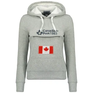 Canadian Peak Gadreak Femme - Sweat Capuche Poignée Molletonnée GRIS CLAIR