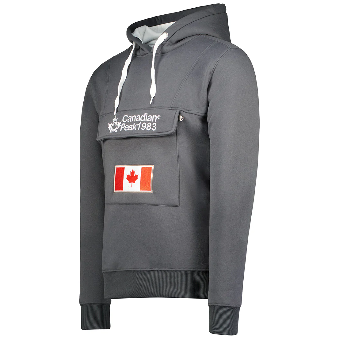 Canadian Peak Gadreak Femme - Sweat Capuche Poignée Molletonnée GRIS FONCE – Image 2