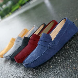 Louis - Mocassins suède italiens Homme